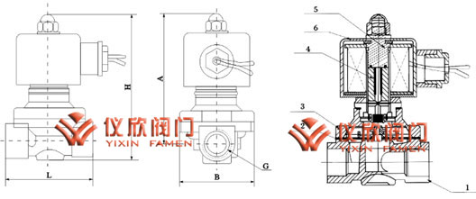 ZCW微型電磁閥安裝尺寸圖