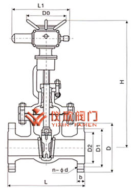 Z941電動(dòng)閘閥尺寸圖