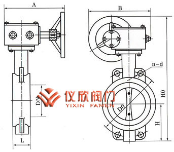 D371F四氟密封對(duì)夾蝶閥