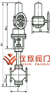 氣動(dòng)活塞式切斷閥中溫型