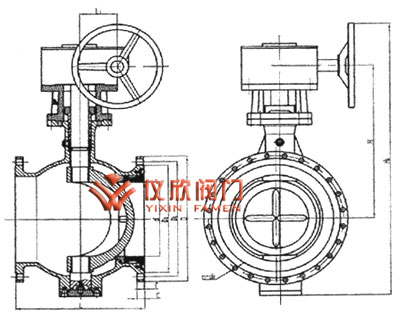 Q340側(cè)裝偏心半球閥,結(jié)構(gòu)圖